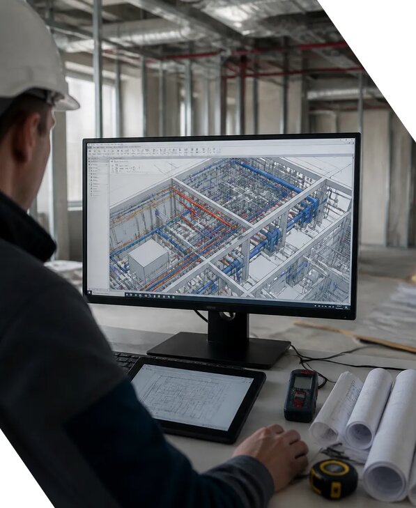 Создание BIM модели инженерных сетей для объектов в Челябинске